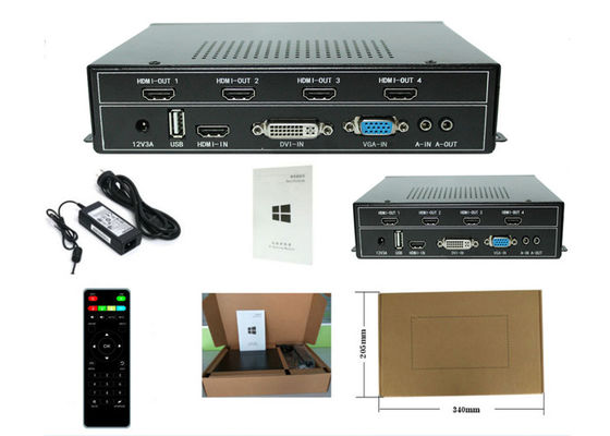 video unità di elaborazione della parete del regolatore 1x4 HDMI della parete di 1080P 2x2 HDMI video