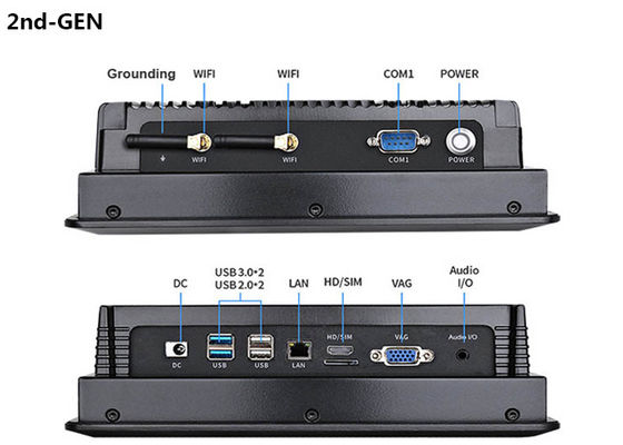 PC industriale touch screen da 8 pollici approvato CE RoHS con design PC industriale impermeabile IP65