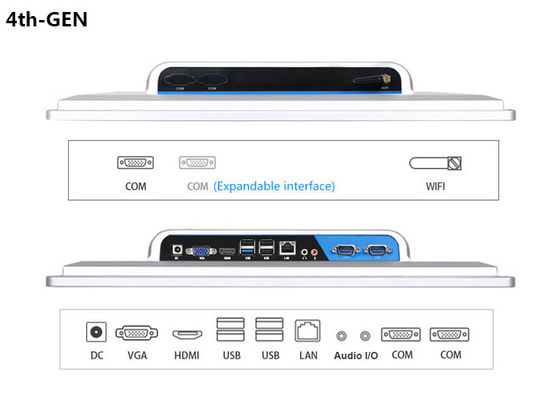 PC industriale a 21,5 pollici del pannello del supporto del pannello IP65 per il sistema di controllo programmabile