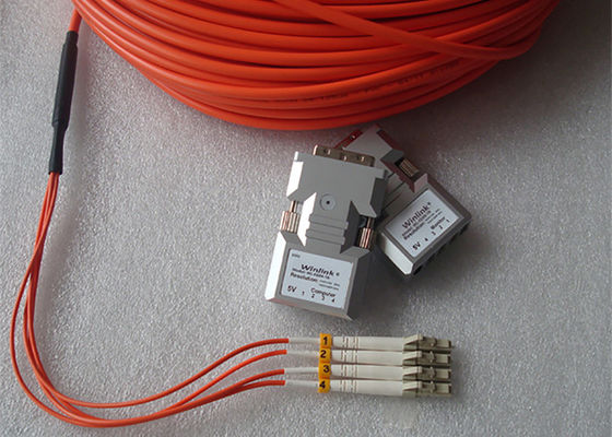 I multi centri Dvi di modo 4 sopra la fibra di LC del riempitivo della fibra per la trasmissione