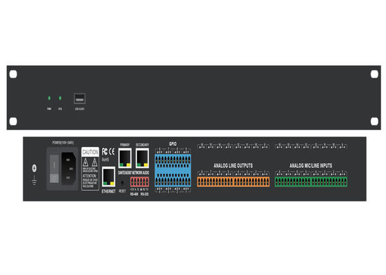 Korneff ha amplificato l'unità di elaborazione di Dante Controller Mac Digital Signal dello strumento