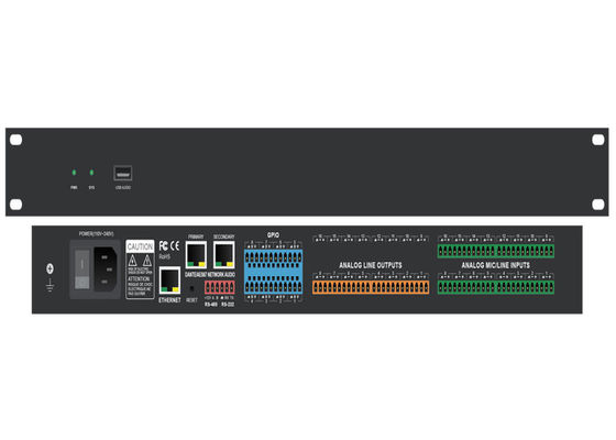 dsp digitale del regolatore di volume del monitor dello studio della rete del dante audio