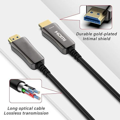 4K HDR Dolby Vision HDMI cavo in fibra ottica, 100m cavo ottico attivo HDMI per risoluzione Ultra HD