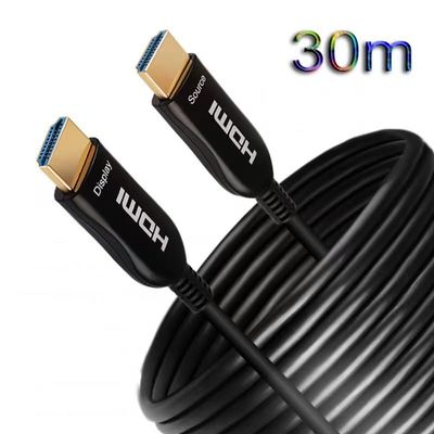 Cavo HDMI in fibra ottica per trasmissione video 4K/8K cristallina a lunga distanza e cavo HDMI ottico attivo