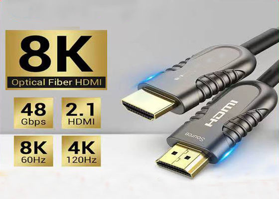 Cavo HDMI in fibra ottica da 10,2 Gbps con protocollo HDMI 2.1 per trasmissione di cavi HDMI ottici attivi da 10 metri