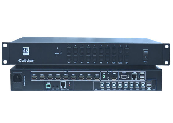 Scambista senza cuciture di Winlink WL-0901M 9x1 4K HDMI con Multiview ed il contatore