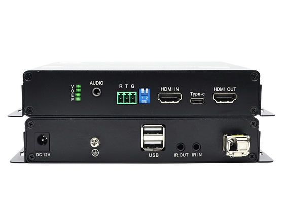 HDMI 4K estensore ottico 60Hz su fibra 10km Trasmissione alimentazione DC 12V/1A