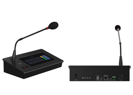 Sistema di microfoni paging Dante Microfono paging touchscreen Soluzione di controllo basata sul web