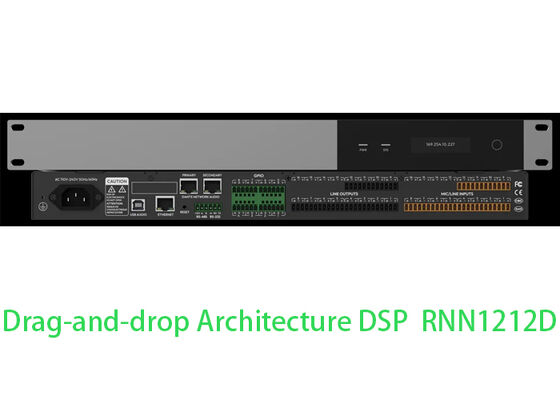 Processore Audio Dante DSP | Processore Matrice Audio per Sale Conferenze DSP | Controllo Intelligente Drag-and-Drop
