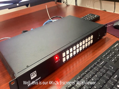 Multiviewer HDMI 9x1 professionale con commutazione senza soluzione di continuità